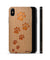 Wooden Phone Case - For iPhone and Samsung   - Paw Prints